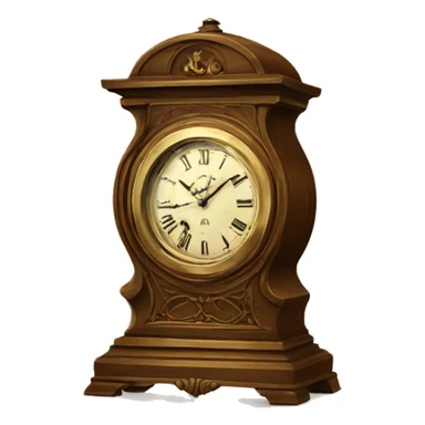 vintage clock sticker