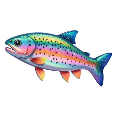 Rainbow trout sticker