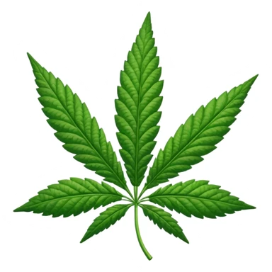 Marihuana hoja sticker