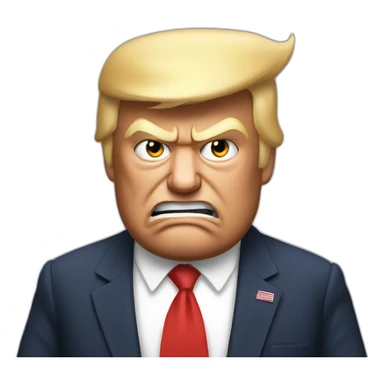 Donald trump angry sticker
