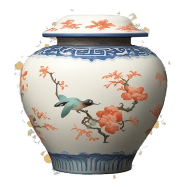 Chinoiserie pot sticker
