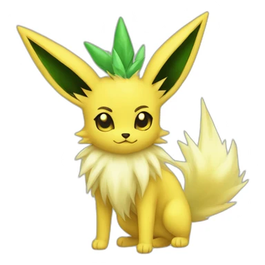 Jolteon and leafeon fuze sticker