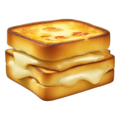 Crâne carré en forme de croque monsieur sticker