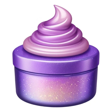 lilac gradient glitter gucci cream sticker