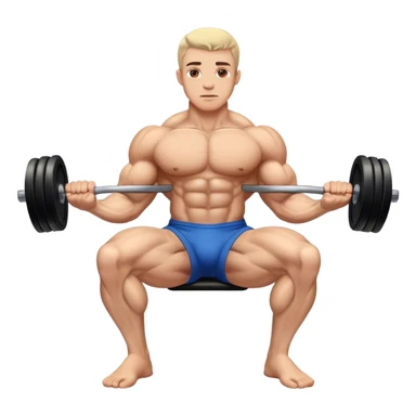 bodybuilder forearm on legs curl sticker