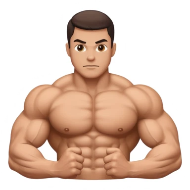 The rock physique sticker