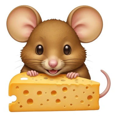 un topo che mangia il formaggio sticker