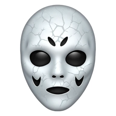 mask Ghost face glitter  sticker