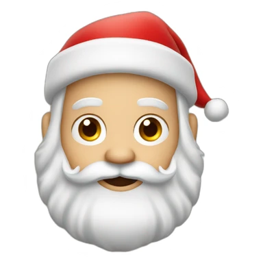 santa klaus with deers sticker