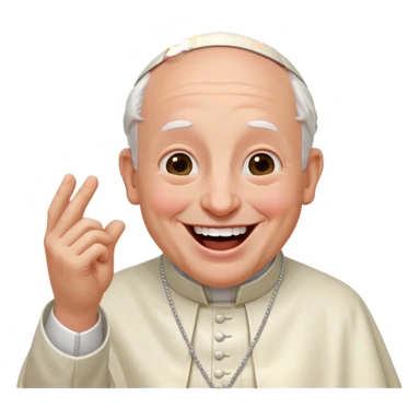 Pope Leo  laughing sticker