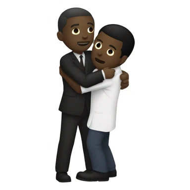 a black man saving another black man from slenderman sticker