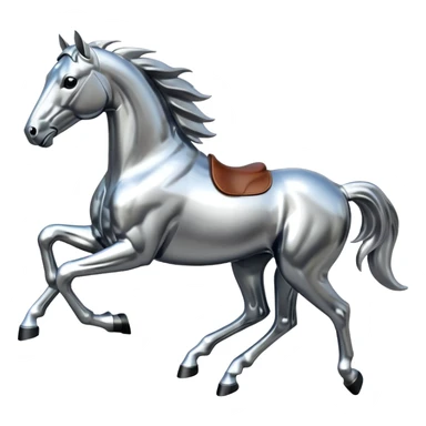 Ford mustang metallic  horse  sticker