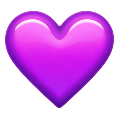 Neon purple heart sticker