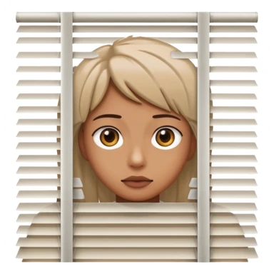 Peeking through the blinds sticker