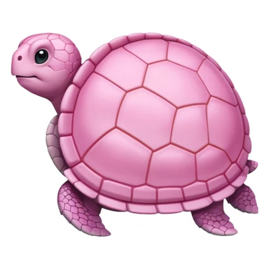 Pastel pink turtle sticker