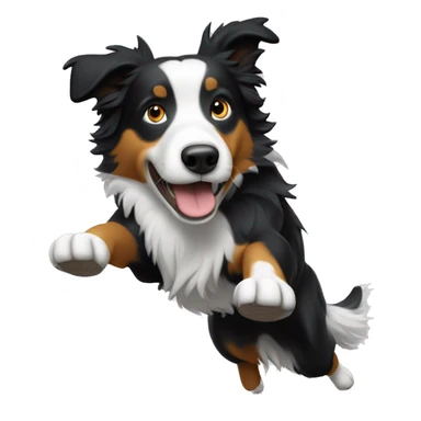 Anvil with border collie jumping over sticker