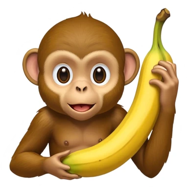 retarded looking monkey sucking a banana sticker
