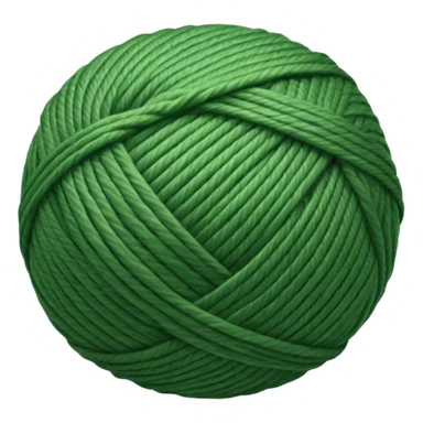 Rolled Yarn Ball green sticker