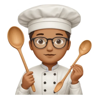chef de cuisine, wearing glasses sticker