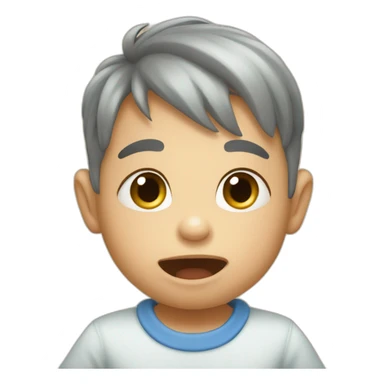 A baby boy farting  sticker