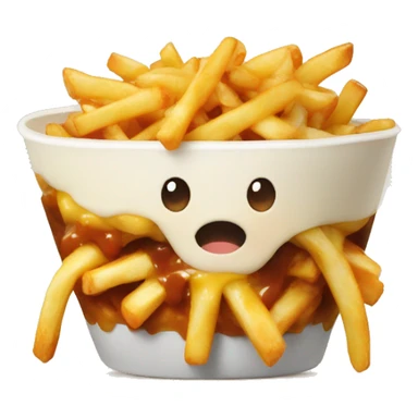 Poutine qui mange une Poutine  sticker