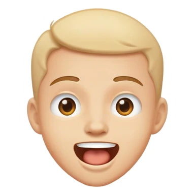 Excited face  sticker