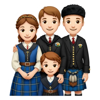 scottish family sticker