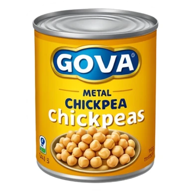 can of goya chickpeas  sticker