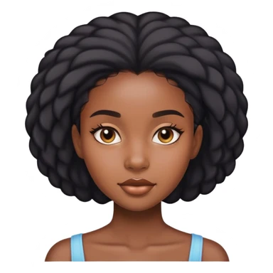 Skincare black girl sticker