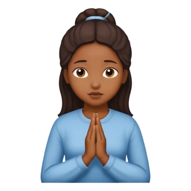 Faça uma menina orando negra  sticker