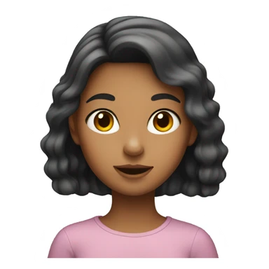 girl with cat face sticker