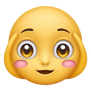 Make a cute shy 😌 in this emoji not a human i need  sticker