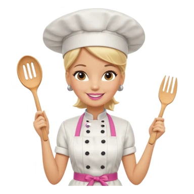 Barbie chef sticker