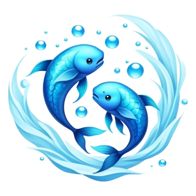 The zodiac symbol Pisces sticker