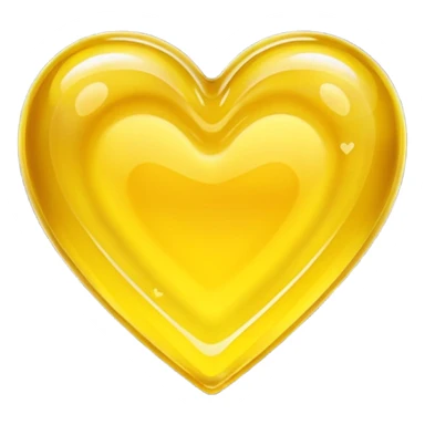 heart shade yellow color sour jelly sticker