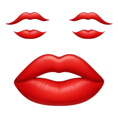 kiss lip print sticker