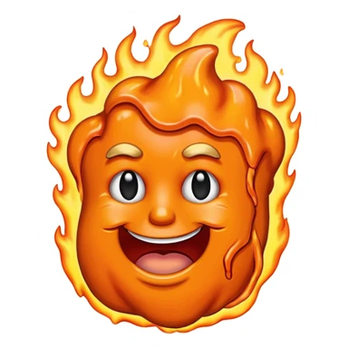 Trump Cheeto in flames sticker
