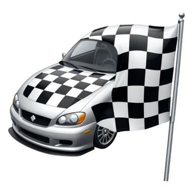 sorayama Chequered flag sticker