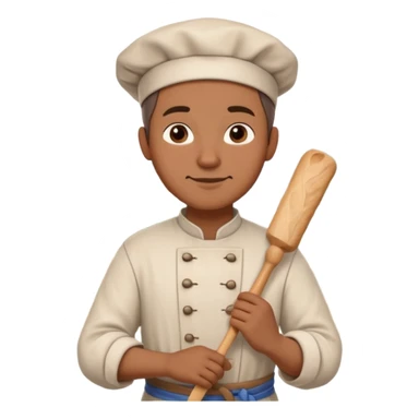baker with rolling pin in Medieval Villagers sticker