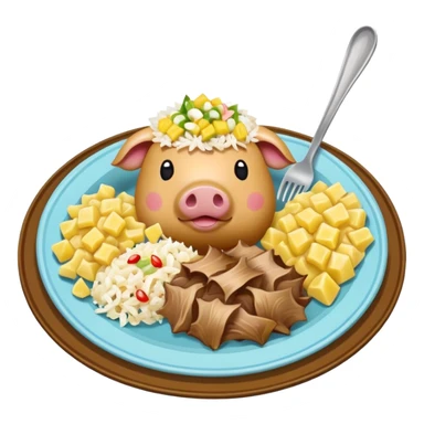 hawaiian plate lunch sticker