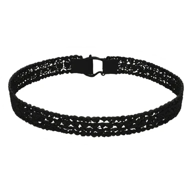 Black choker necklace sticker