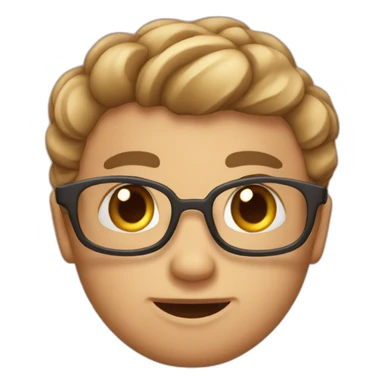 Emoji boude mignon sticker