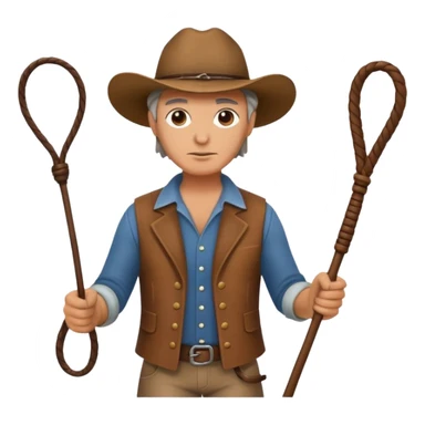 farm owner with a whip sticker