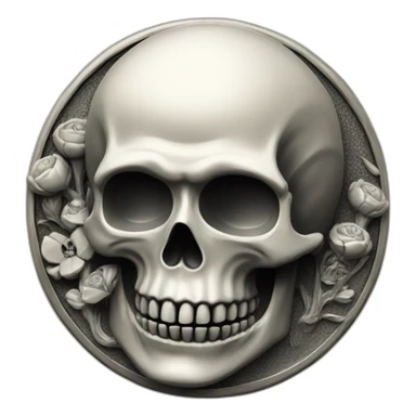 Memento mori signet ring sticker