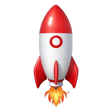 rocket shaped flying balloons sticker