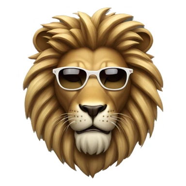 A stylized lion, possibly with sunglasses or a crown, representing the "Savage" aspect of the community. sticker