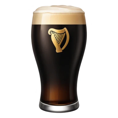 pint of guinness with flat top sticker