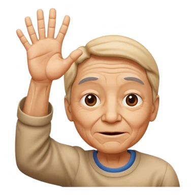 Hii hand + face sticker