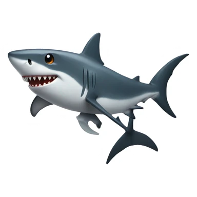 Shark with tux sticker