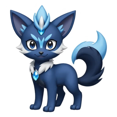 Luxray-Meowstic-Absol-Dewott-fusion sticker